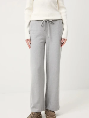 Medicine spodnie dresowe damskie kolor szary melanżowe