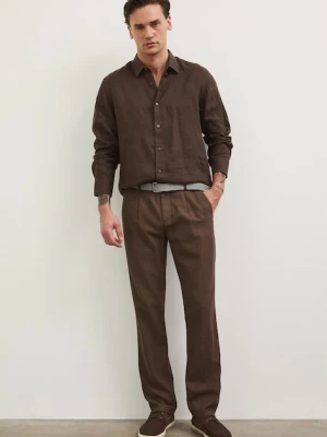 Medicine spodnie lniane