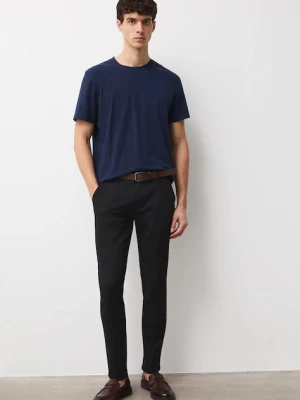 Medicine spodnie męskie kolor czarny dopasowane