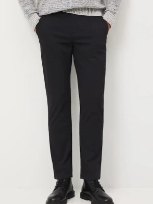 Medicine spodnie męskie kolor czarny w fasonie chinos