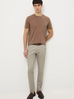 Medicine spodnie męskie kolor szary dopasowane