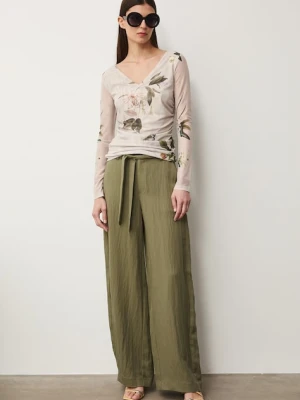 Medicine spodnie wide leg damskie