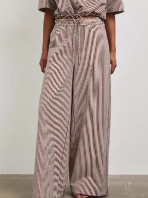 Medicine spodnie wide leg damskie bawełniane