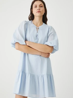 Medicine sukienka bawełniana kolor niebieski mini oversize