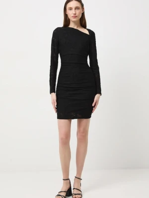 Medicine sukienka kolor czarny mini dopasowana