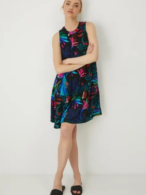 Medicine sukienka kolor czarny mini oversize