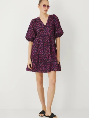 Medicine sukienka kolor czarny mini oversize