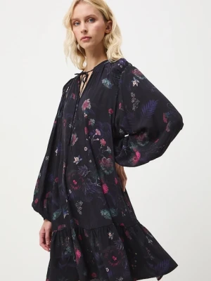 Medicine sukienka kolor czarny mini oversize