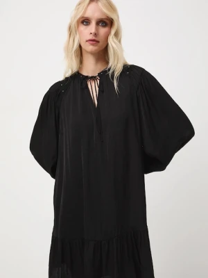 Medicine sukienka kolor czarny mini oversize