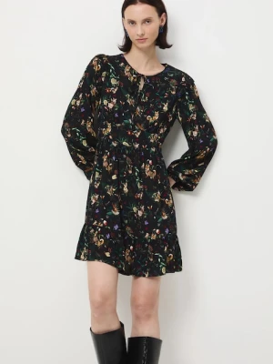 Medicine sukienka kolor czarny mini rozkloszowana