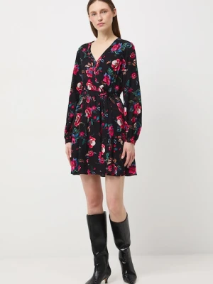 Medicine sukienka kolor czarny mini rozkloszowana