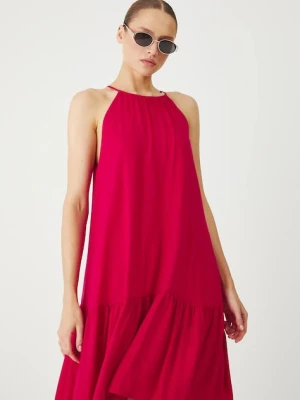 Medicine sukienka kolor czerwony mini oversize