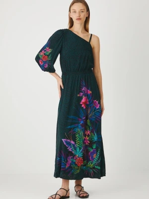 Medicine sukienka kolor multicolor maxi rozkloszowana