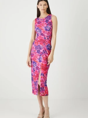 Medicine sukienka kolor multicolor midi dopasowana