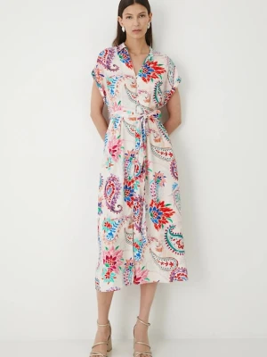 Medicine sukienka kolor multicolor midi rozkloszowana