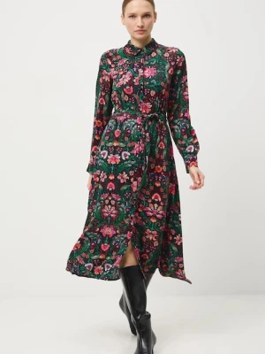 Medicine sukienka kolor multicolor midi rozkloszowana