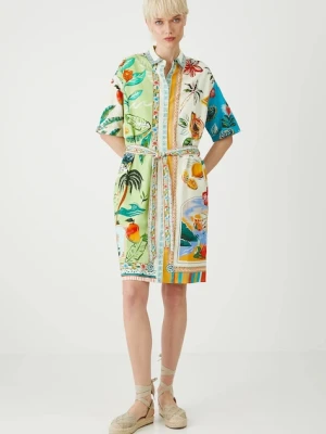 Medicine sukienka kolor multicolor mini oversize