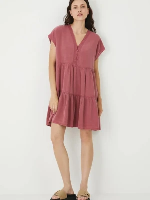 Medicine sukienka kolor różowy mini oversize