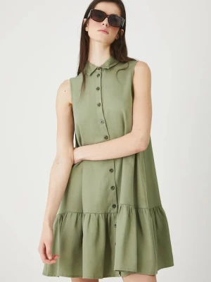 Medicine sukienka kolor zielony mini oversize