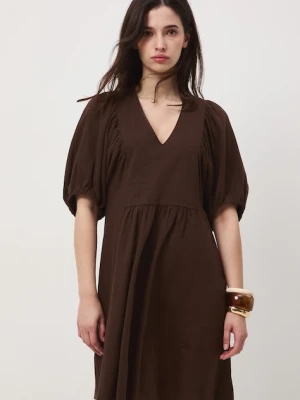 Medicine sukienka oversize z lnem