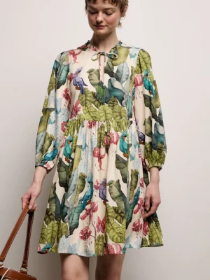 Medicine sukienka oversize z wiskozy