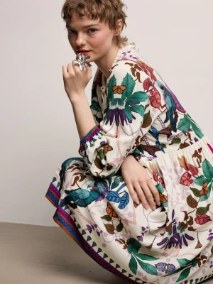 Medicine sukienka oversize z wiskozy