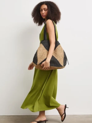 Medicine sukienka rozkloszowana bawełniana z elastanem