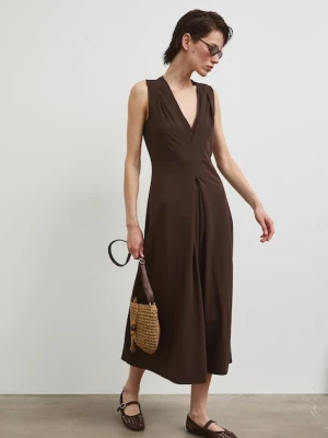 Medicine sukienka rozkloszowana bawełniana z elastanem