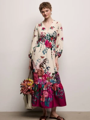 Medicine sukienka rozkloszowana z wiskozą