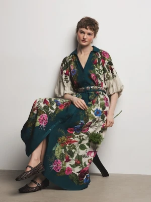 Medicine sukienka rozkloszowana z wiskozą