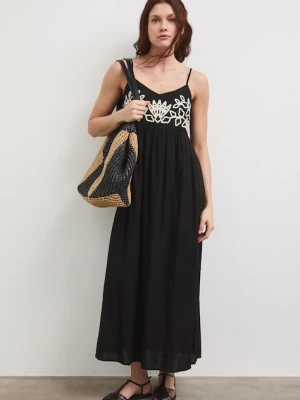 Medicine sukienka z domieszką lnu