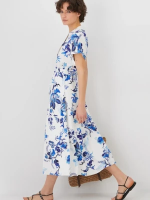 Medicine sukienka z domieszką lnu