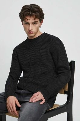 Medicine sweter bawełniany kolor czarny