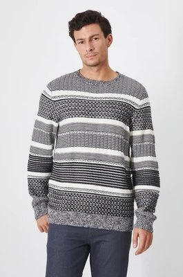 Medicine sweter bawełniany męski kolor multicolor ciepły