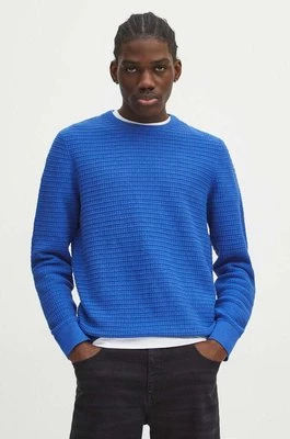 Medicine sweter bawełniany męski kolor niebieski
