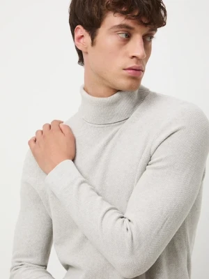 Medicine sweter bawełniany męski kolor szary z golferm