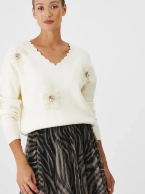 Medicine sweter damski kolor beżowy lekki
