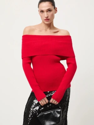 Medicine sweter damski kolor czerwony
