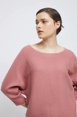 Medicine sweter damski kolor różowy lekki