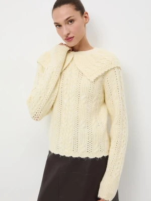 Medicine sweter damski kolor żółty