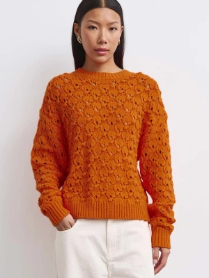 Medicine sweter damski pomarańczowy