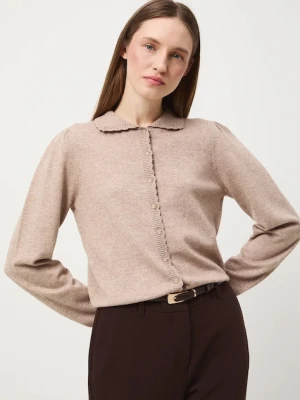 Medicine sweter damskie kolor beżowy