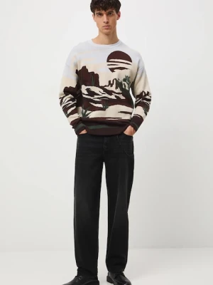 Medicine sweter męski kolor multicolor