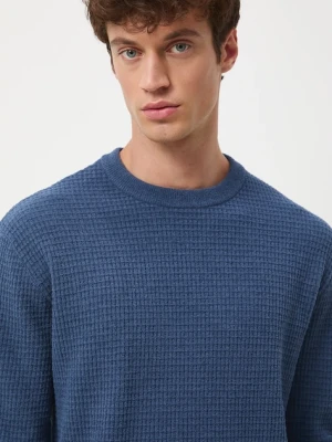 Medicine sweter męski kolor niebieski