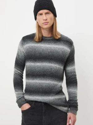 Medicine sweter męski kolor szary