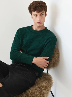 Medicine sweter męski kolor zielony