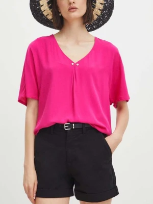 Medicine szorty damskie kolor czarny gładkie medium waist