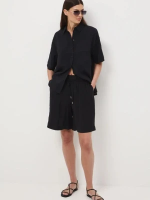 Medicine szorty damskie kolor czarny high waist