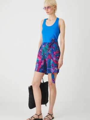 Medicine szorty damskie kolor multicolor wzorzyste high waist
