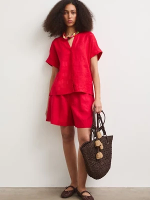 Medicine szorty damskie lniane